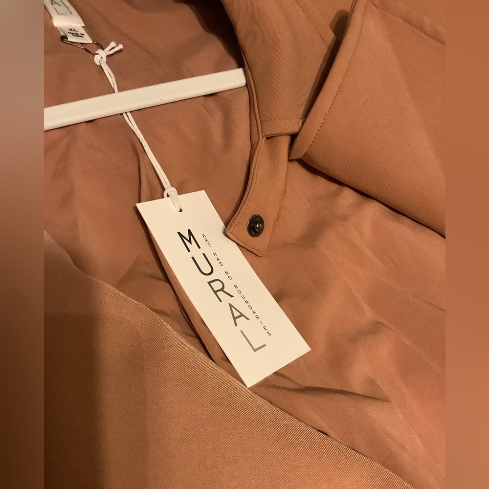Mural Camel Trench Coat - Picture 8 of 8